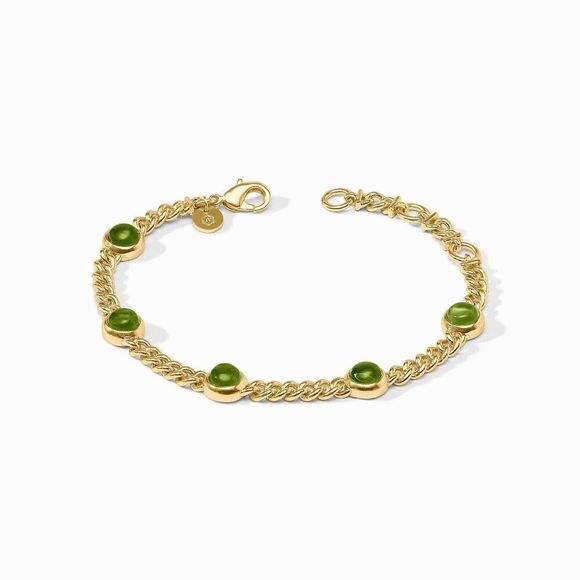 NWOT. $135 Julie Vos Dolce Delicate Bracelet green - Picture 1 of 4